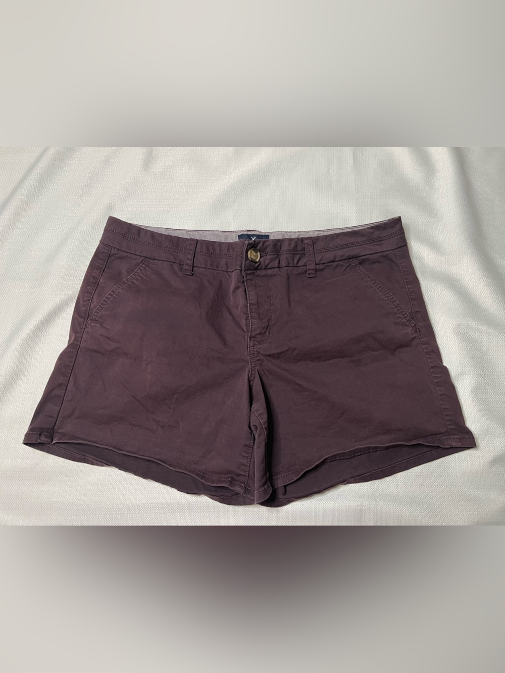 American Eagle Dusty Plum Chino Shorts Mid Rise Coastal Casual Preppy Summer